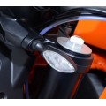 R&G Racing Front Indicator Adapter Kit for the KTM 1290 Superduke R '14-19 & KTM 790 Duke '18-19